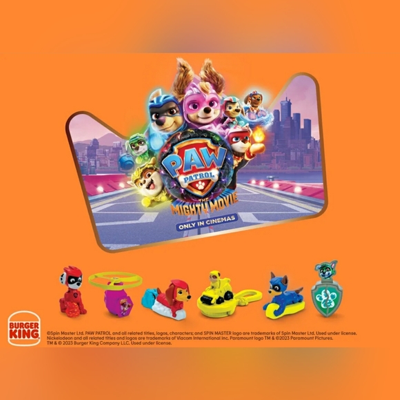 2/$20 Paw Patrol Skye The Mighty Movie Spin Master Toy made for Burger King 2023 - Picture 2 of 8